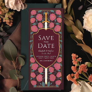 Sword & Shield Medieval Fantasy Save the Date Invitation