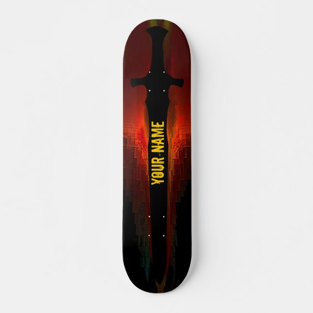 Sword Skateboard Deck (Front)