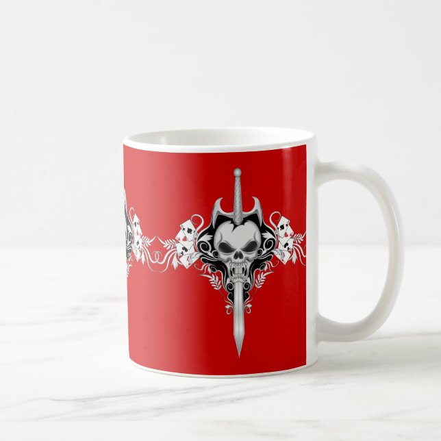 Sword Skull - BLK Coffee Mug (Right)