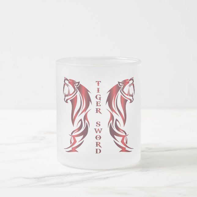 Sword Tiger Glass Mug (Center)