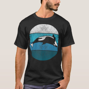 Sword Whale Killer Whale Retro Gift Sea Creatures T-Shirt