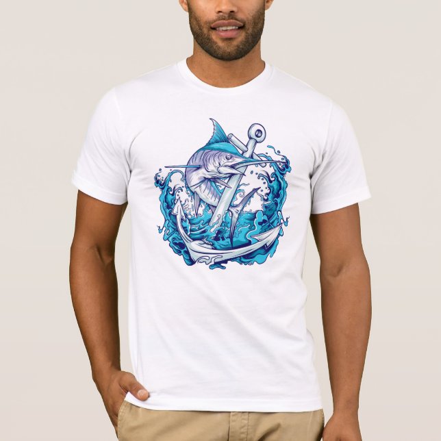 Swordfish and Anchor T-Shirt (Front)