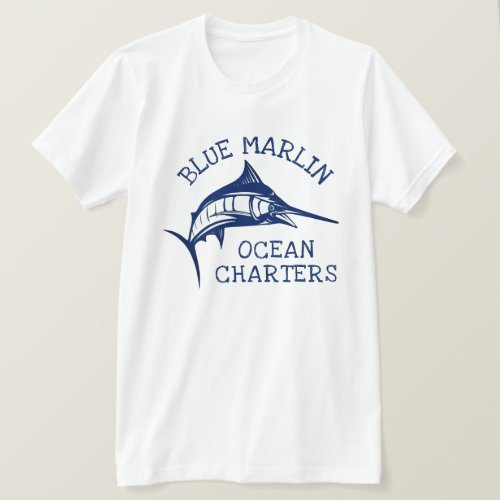 Swordfish Billfish Blue Marlin T_Shirt