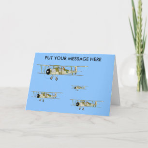 Swordfish Biplane greetings card