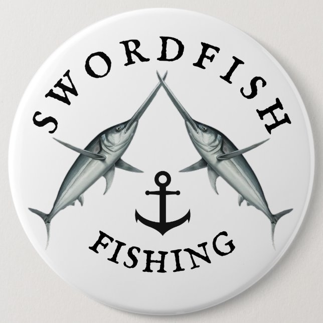 Swordfish Fishing Button (Front)