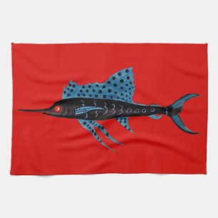 Swordfish Kitchen Towel