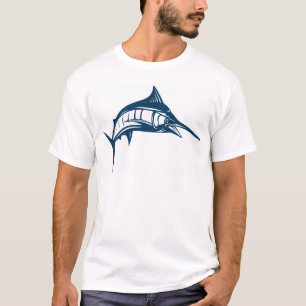 Swordfish Motif Clothes T-Shirt