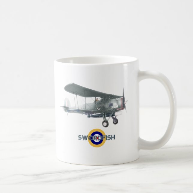 Swordfish mug, also available as frosted glass coffee mug (Right)