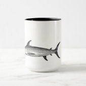 swordfish mug, scientific illustration mug (Center)