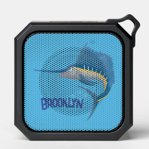 Swordfish sailfish fun cartoon illustration bluetooth speaker
