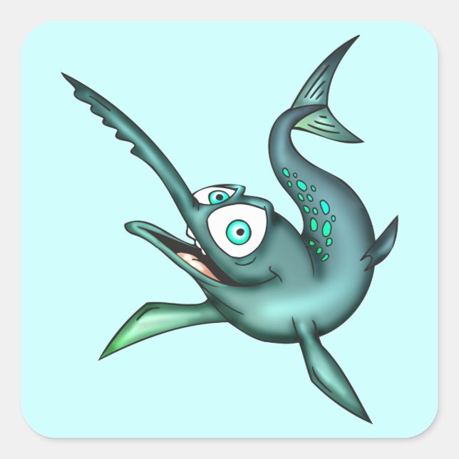 Swordfish Square Sticker (Front)