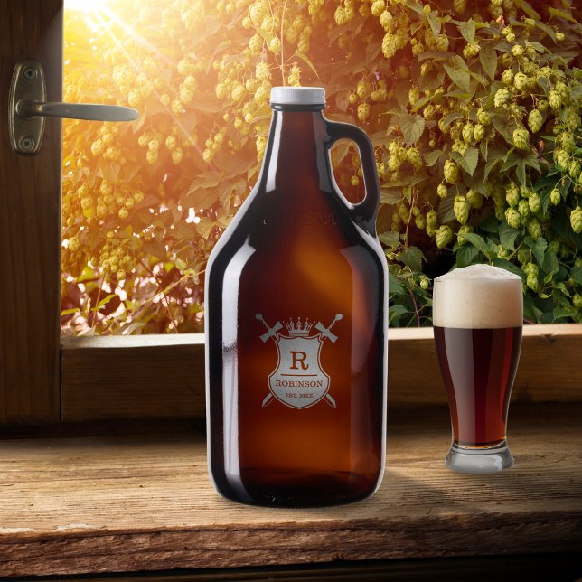 Swords and Shield Monogram Growler (Creator Uploaded)