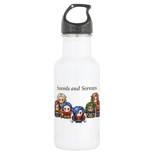 Swords and Sorrows Group Water Bottle (Front)