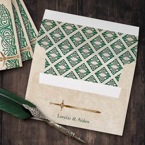 Swords Celtic Wedding Envelope