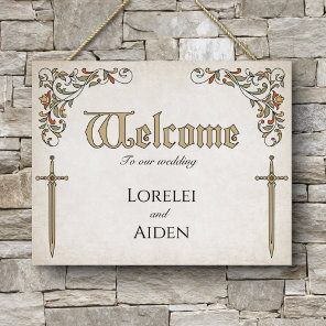 Swords Gamer Fantasy Wedding Foam Board