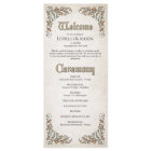 Swords Gamer Fantasy Wedding Program