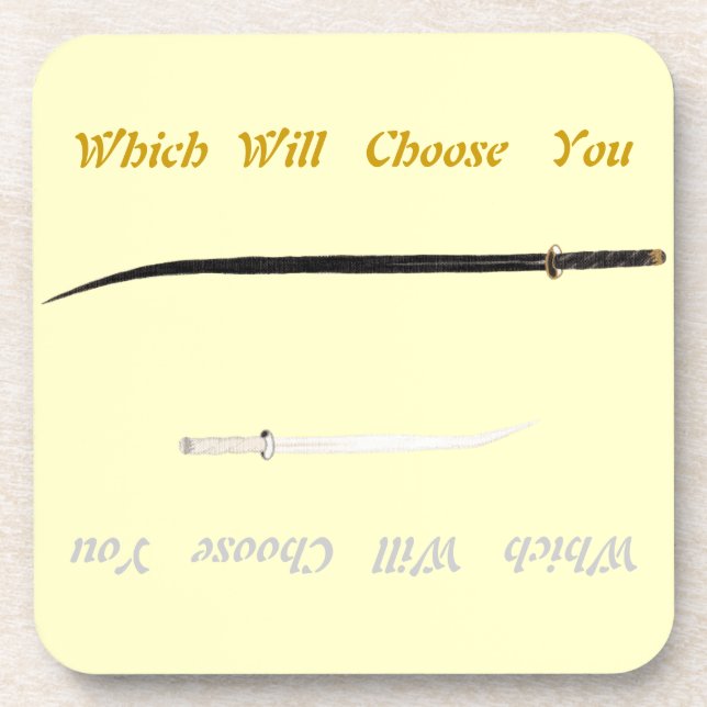Swords of Legend: Which Will Choose You? Drink Coaster (Front)