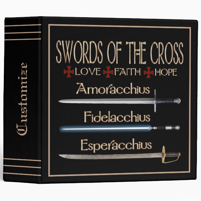 Swords Of The Cross Dresden Fans 3 Ring Binder (Front/Spine)
