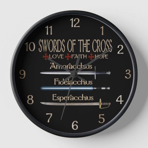 Swords Of The Cross Dresden Fans Clock