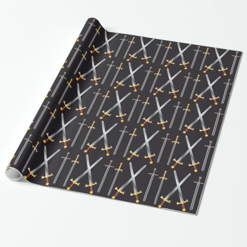 swords Wrapping Paper