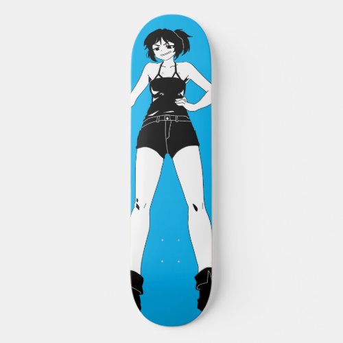 swordswoman Anime Girl Skateboard deck