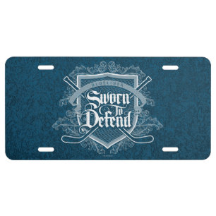 Sworn To Defend (Hockey Defenseman) License Plate