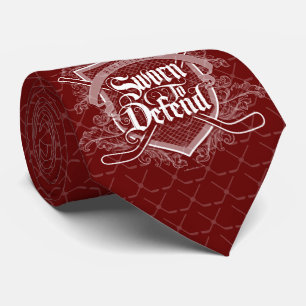 Sworn To Defend (Hockey Defenseman) Tie