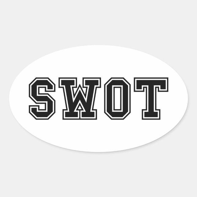 SWOT OVAL STICKER (Front)
