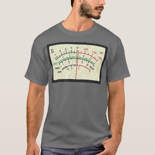 SWR Meter Amateur Ham Radio Novelty Distressed  T_Shirt