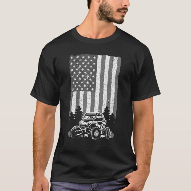 SxS For Men Women Offroad Mud Riding 4th Of July U T-Shirt (Front)