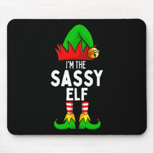Sy Elf Matching Family Christmas Mouse Pad
