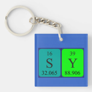 Sy periodic table name keyring 4
