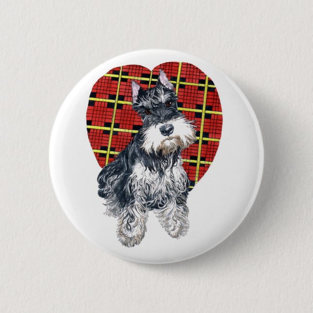 Sybil the Schnauzer Button (Front)