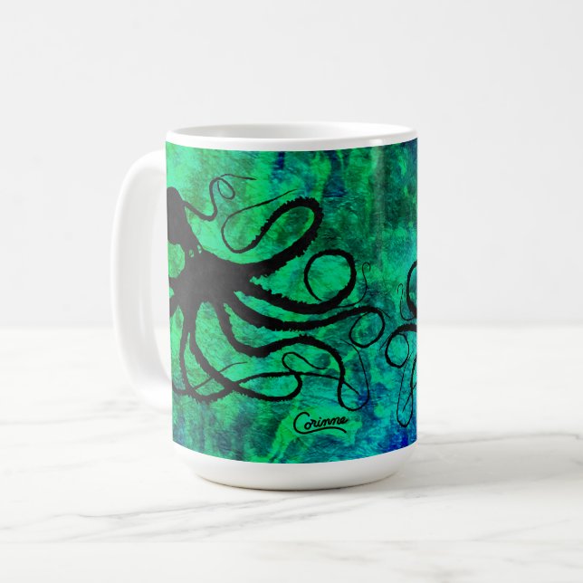 Sybille's Octopus  - 15 oz. Mug (Front Left)