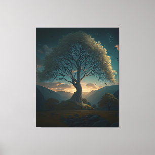 sycamore gap canvas print