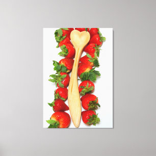 sycamore heart spoon wrapped canvas print