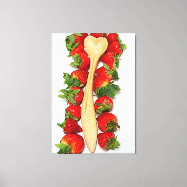 sycamore heart spoon wrapped canvas print (Front)
