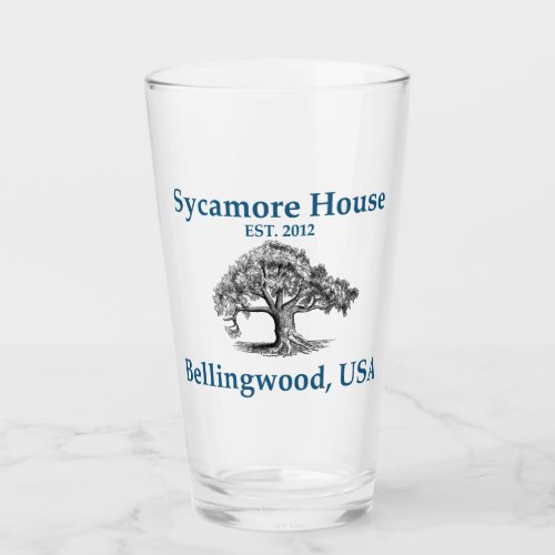 Sycamore House Drinking Glass