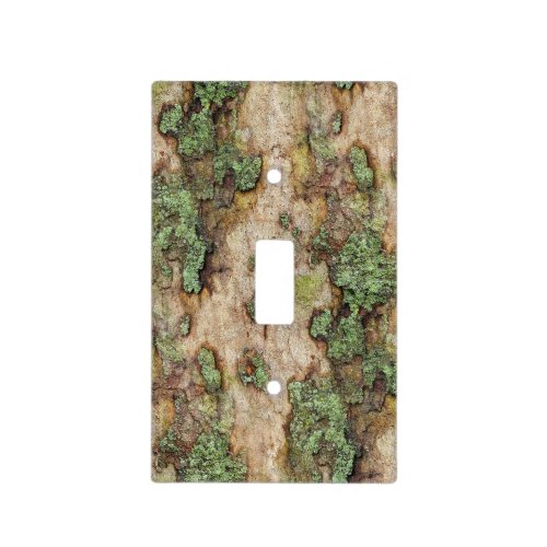 Sycamore Tree Bark Moss Lichen Light Switch Cover