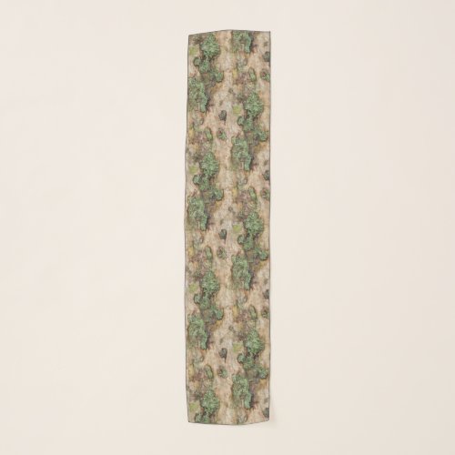 Sycamore Tree Bark Moss Lichen Scarf