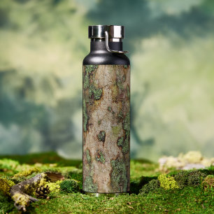 Sycamore Tree Bark Moss Lichen Water Bottle