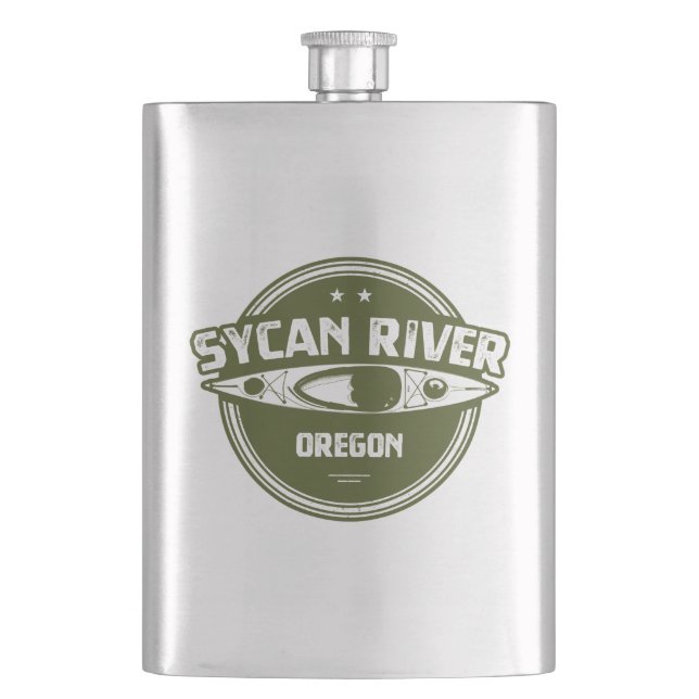 Sycan River Oregon Kayaking Flask (Front)