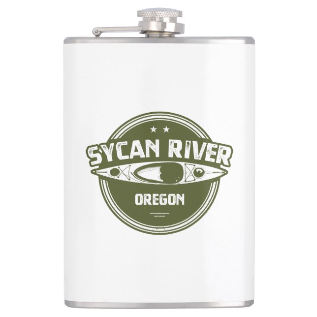 Sycan River Oregon Kayaking Flask (Front)