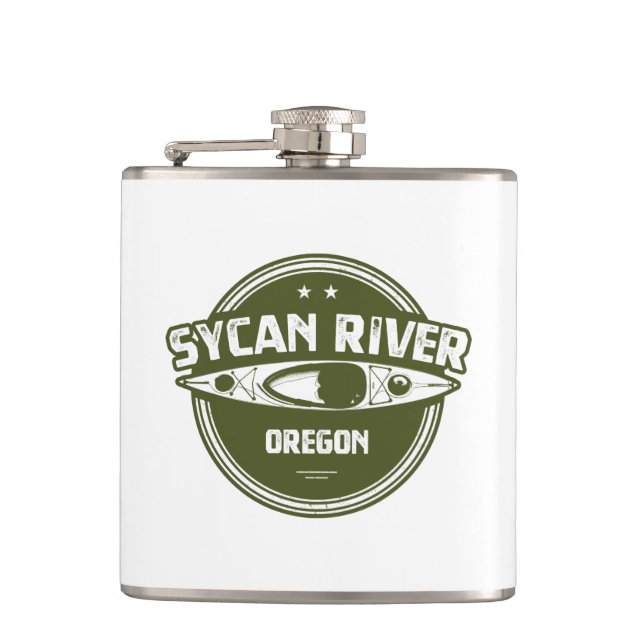 Sycan River Oregon Kayaking Flask (Front)