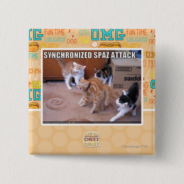 Sychronized Spaz Attack Button (Front)