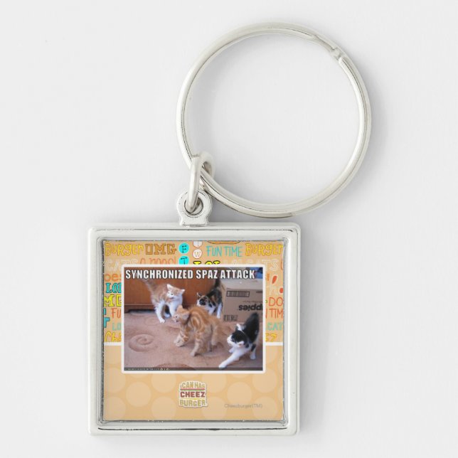 Sychronized Spaz Attack Keychain (Front)