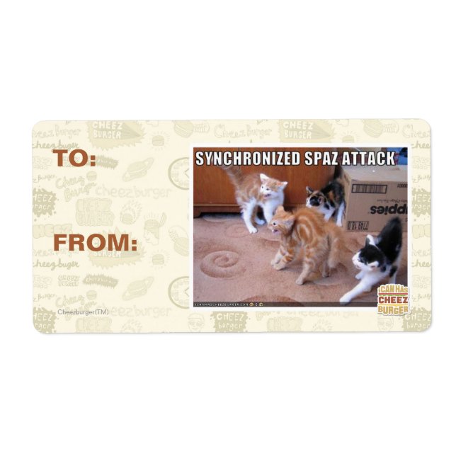 Sychronized Spaz Attack Label (Front)