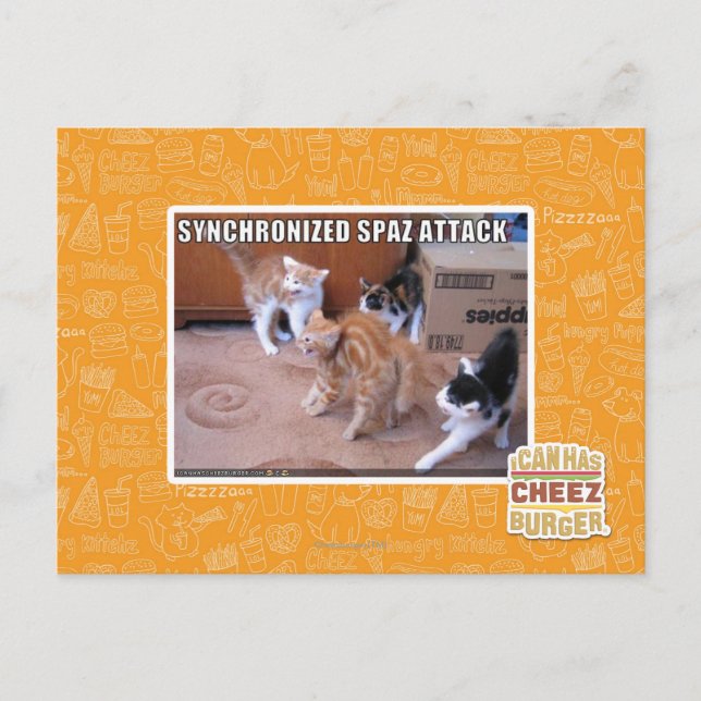 Sychronized Spaz Attack Postcard (Front)