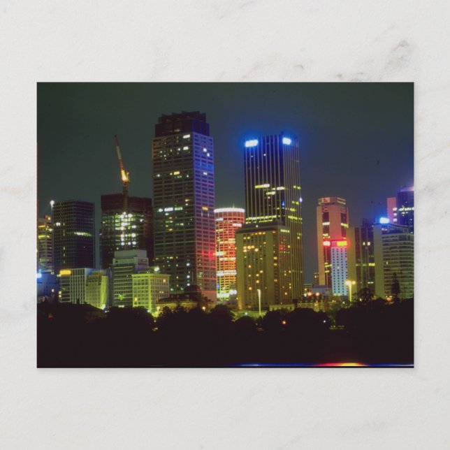 Sydney at night, Australia Postcard (Front)