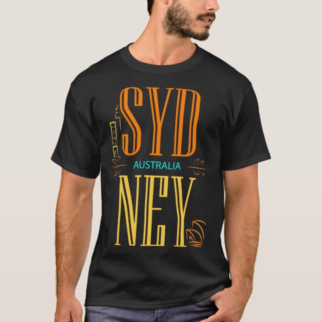 Sydney Australia City Sign T-Shirt (Front)